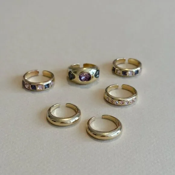 Gemstone Ring Set #1518 - Picture 4 of 6